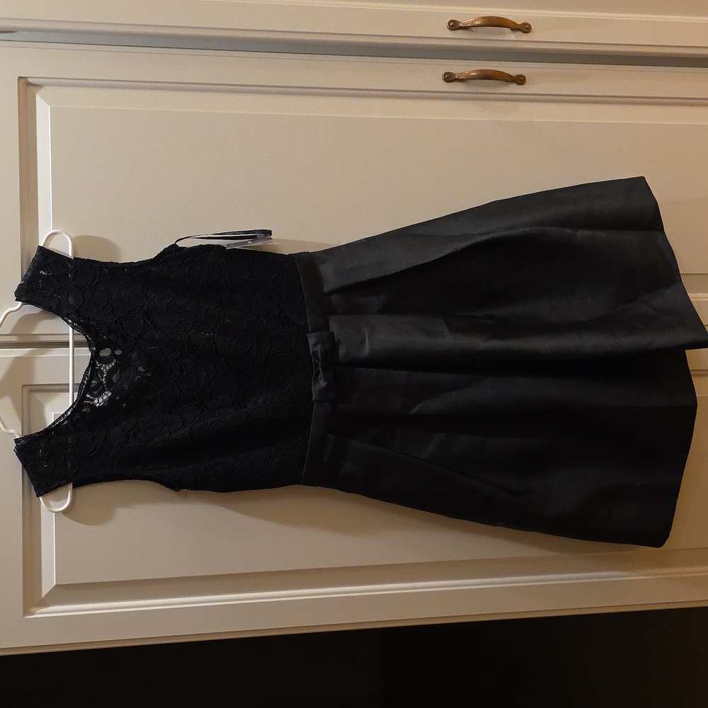 Black Dress With Lacey Top